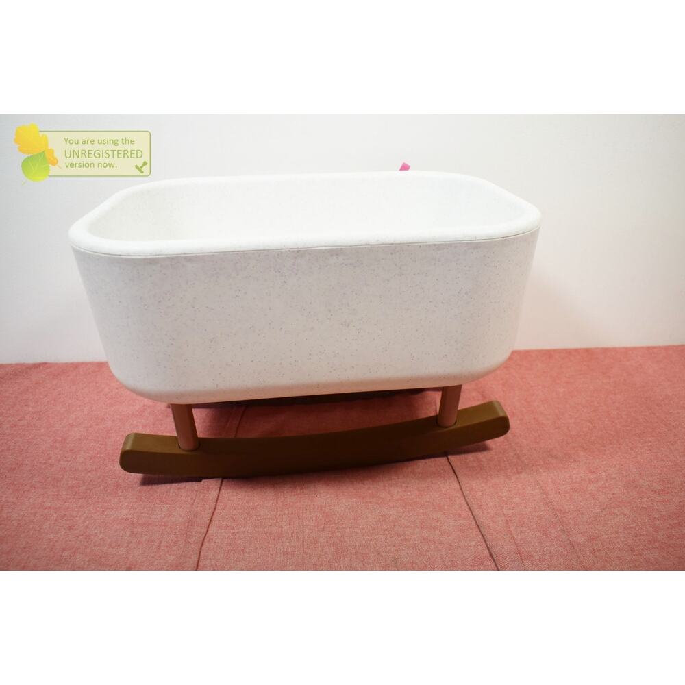 LullaBaby Doll Bassinet Rocking Cradle Accessory - Picture 3 of 5